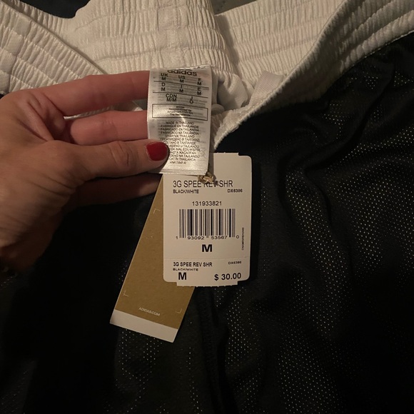 Adidas Black and White Shorts - Picture 2 of 4